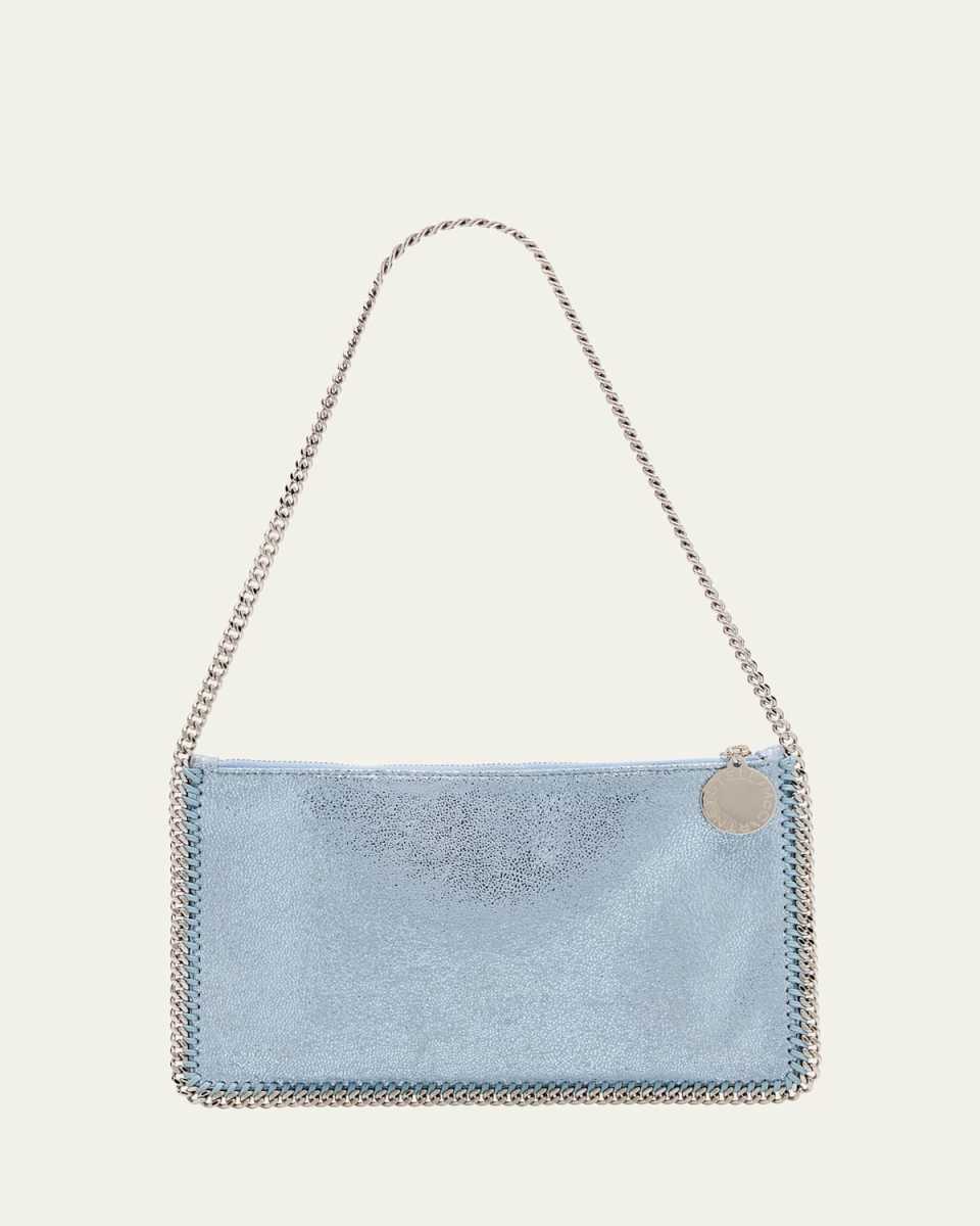 Metallic Chain Pochette Shoulder Bag